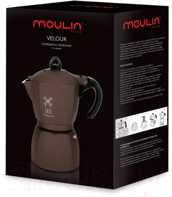 Гейзерная кофеварка Moulin Villa Velour CMV-6