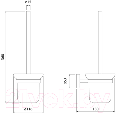 Ершик для унитаза IDDIS Sena SENSSG0i47