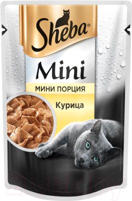 Влажный корм для кошек Sheba Mini c курицей (50г)