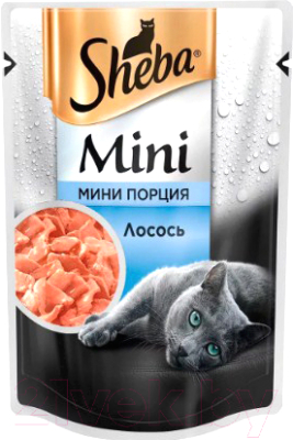 Влажный корм для кошек Sheba Mini c лососем (50г)