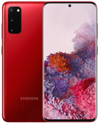 Смартфон Samsung Galaxy S20 (2020) / SM-G980FZRDSER (красный)