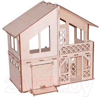 Кукольный домик Yoshatoys Дачный домик с гаражом / К-01-26
