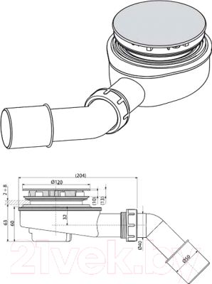 Сифон Prevex A417CH50