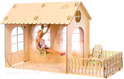 Кукольный домик Теремок Малый дом. Барби / КД-3