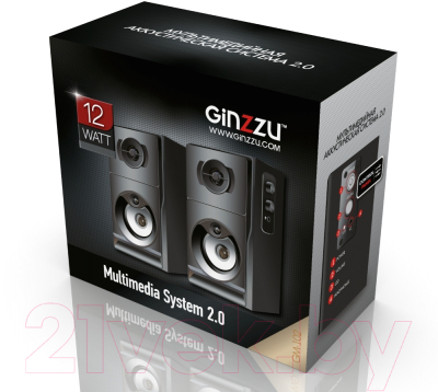 Мультимедиа акустика Ginzzu GM-102