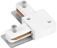 Коннектор для шинопровода Alfaled Connector WH L угловой (белый) - 