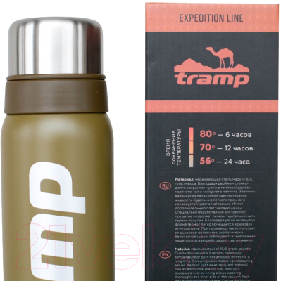 Термос для напитков Tramp Expedition Line / TRC-028 (1.2л, оливковый)