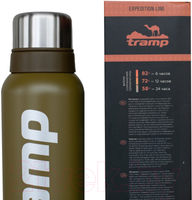 Термос для напитков Tramp Expedition Line / TRC-031о (0.75л, оливковый)