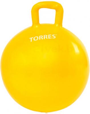 Фитбол с ручкой Torres AL100545 (желтый) - общий вид