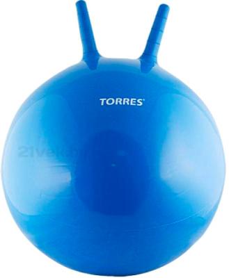 Фитбол с рожками Torres AL100455 (синий) - общий вид