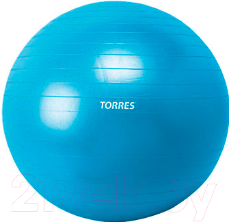 Фитбол гладкий Torres AL100165 (ПВХ, синий)