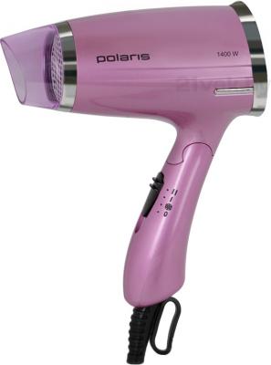 Компактный фен Polaris PHD 1463T (Pink) - общий вид