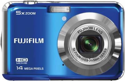Компактный фотоаппарат Fujifilm FinePix AX600 (Blue) - вид спереди
