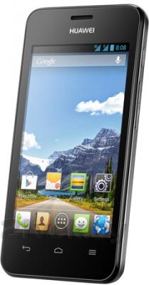 Смартфон Huawei Ascend Y320 (черный) - полубоком