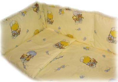 Бортик в кроватку Ночка Мишки на воздушном шаре - общий вид