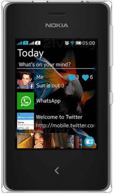 Мобильный телефон Nokia Asha 500 Dual (White) - общий вид