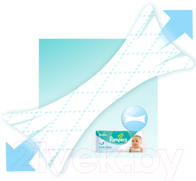 Влажные салфетки детские Pampers Baby Fresh (64шт)