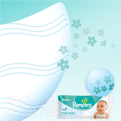 Влажные салфетки детские Pampers Baby Fresh (64шт)