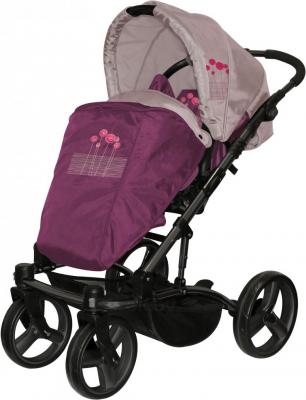 Детская универсальная коляска Lorelli Laguna (Violet Pink Flowers) - общий вид