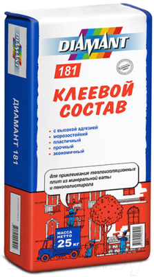 Клей для теплоизоляционных плит Diamant ПМ КС 1 181 (25кг)