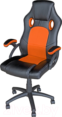 Кресло геймерское Mio Tesoro Дино X-2706 (черный/оранжевый)