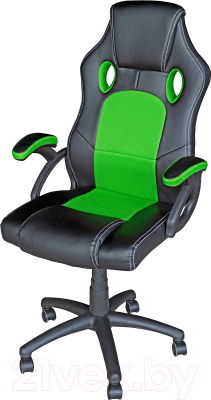 Кресло геймерское Mio Tesoro Дино X-2706 (черный/зеленый)