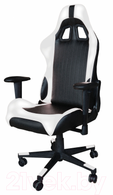 Кресло геймерское Mio Tesoro Альберто X-2546 (черный/белый)