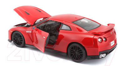 Масштабная модель автомобиля Bburago Ниссан GT-R 2017г / 18-21082 (красный)