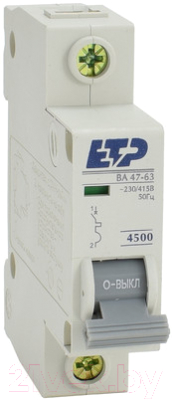 Выключатель автоматический ETP ВА 47-63 1P 20А (С)