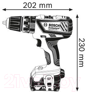 Профессиональная дрель-шуруповерт Bosch GSB 14.4-2-LI Plus (0.601.9E7.002)