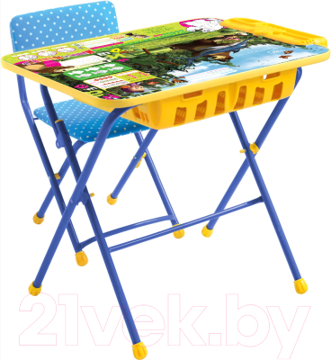 Комплект мебели с детским столом Ника КУ2П/5 Маша и Медведь: Ловись рыбка