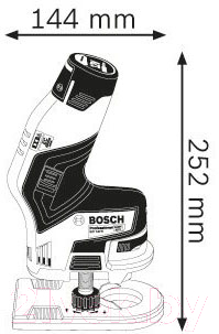 Профессиональный фрезер Bosch GKF 12V-8 (0.601.6B0.002)