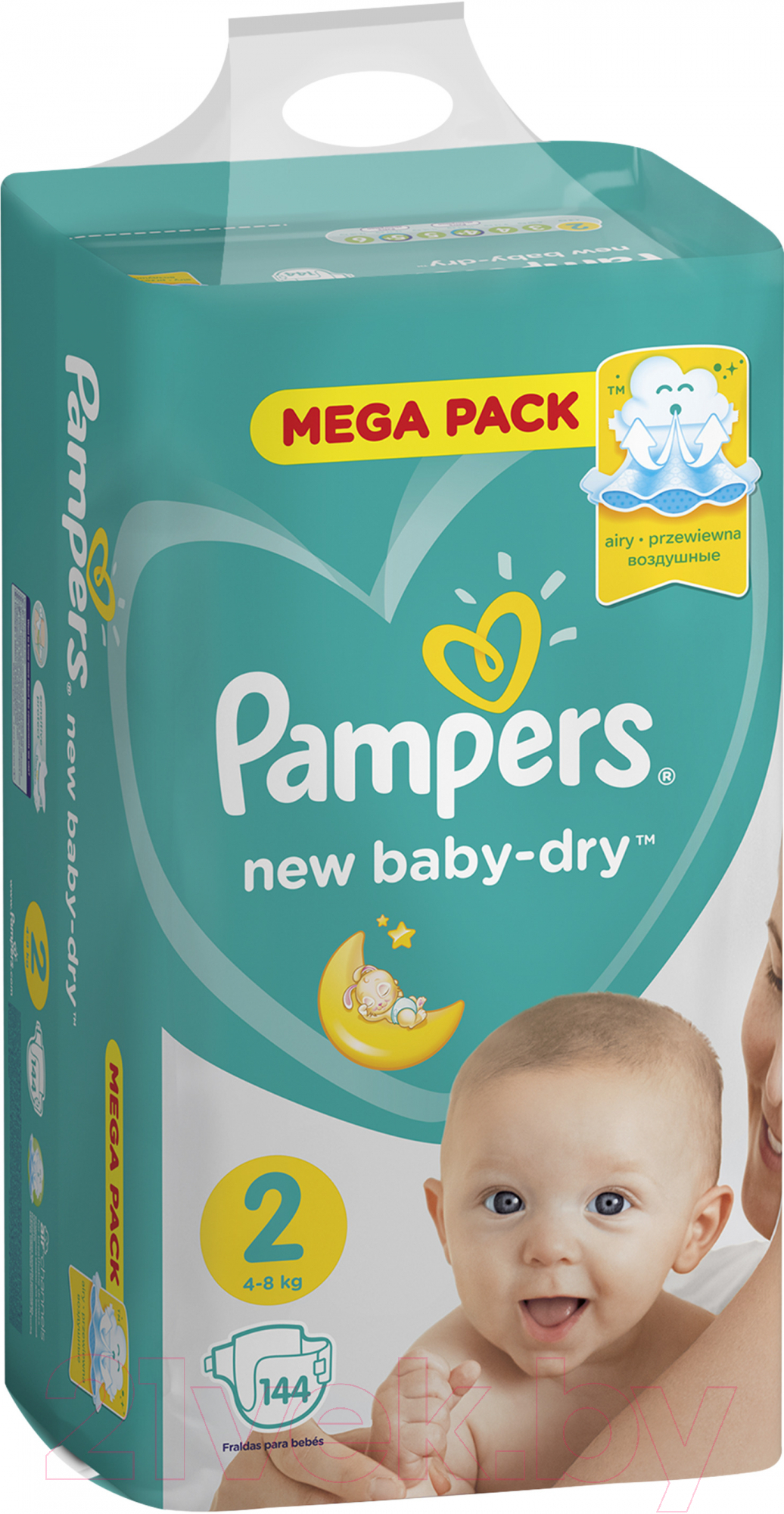 Подгузники детские Pampers New Baby-Dry 2 Mini (144шт)