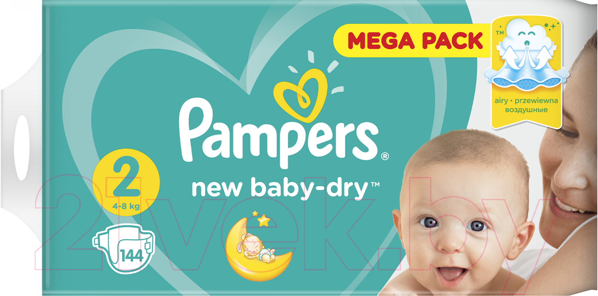 Подгузники детские Pampers New Baby-Dry 2 Mini (144шт)