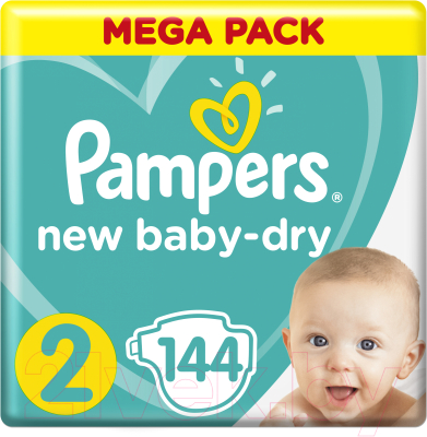 Подгузники детские Pampers New Baby-Dry 2 Mini (144шт)