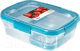 Набор контейнеров Curver Smart Fresh 00992-284-00 / 232594 (прозрачный/голубой) - 