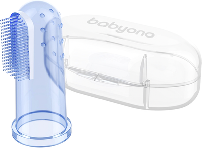 Зубная щетка для новорожденных BabyOno 0м+ / 723 (синий) - 