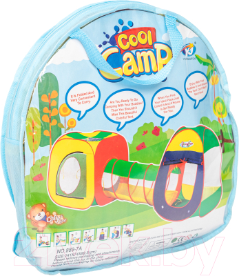 Детская игровая палатка Sundays Cool Camp с тоннелем / 236979