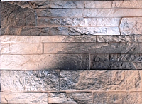 Декоративный камень гипсовый Polinka Сланец карпатский угловой элемент У1404П (коричневая пудра) - 