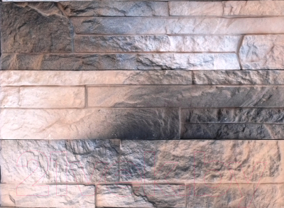 Декоративный камень гипсовый Polinka Сланец карпатский угловой элемент У1404П (коричневая пудра)