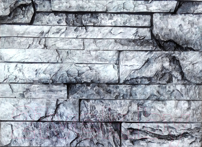 Декоративный камень гипсовый Polinka Сланец карпатский угловой элемент У1406 (серый)