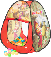 Детская игровая палатка Sundays Маша и медведь / 228965 (+100 шариков) - 