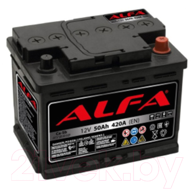 Автомобильный аккумулятор ALFA battery Hybrid R / AL 50.0 (50 А/ч)
