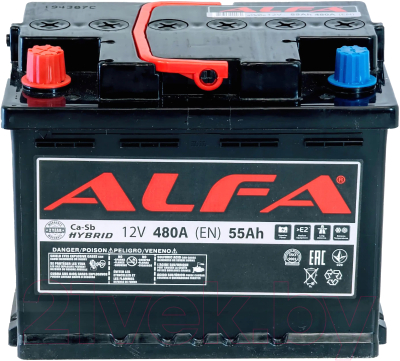 Автомобильный аккумулятор ALFA battery Hybrid L / AL 55.1 (55 А/ч)