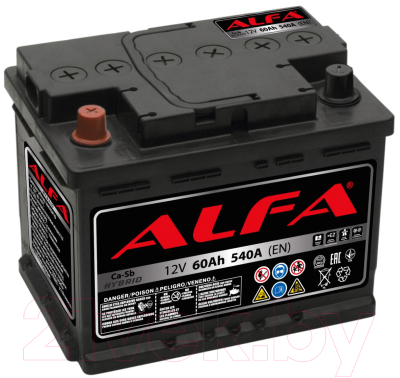 Автомобильный аккумулятор ALFA battery Hybrid L / AL 60.1 (60 А/ч)
