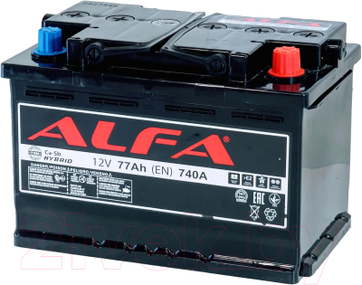 Автомобильный аккумулятор ALFA battery Hybrid R / AL 77.0 (77 А/ч)