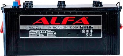 Автомобильный аккумулятор ALFA battery Евро L (190 А/ч)