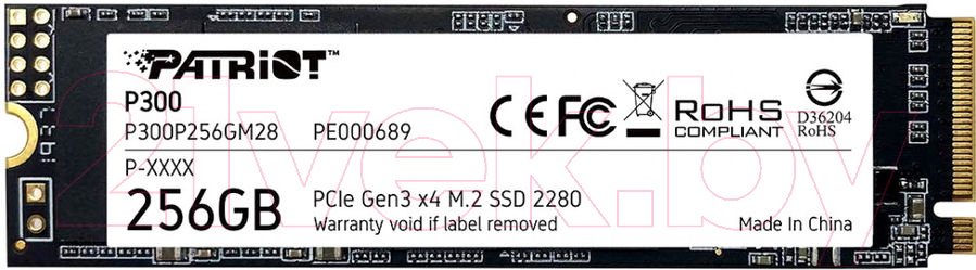 SSD диск Patriot P300 256GB M2 (P300P256GM28)