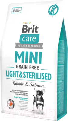 Сухой корм для собак Brit Care Mini GF Light & Sterilised / 521067 (2кг)