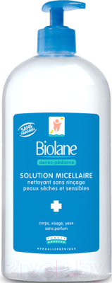 Мицеллярная вода детская Biolane Для лица и тела ребенка снятие макияжа для мам (500мл)